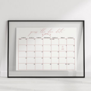 Poster Date de naissance de bébé Shower Floral Timeless V