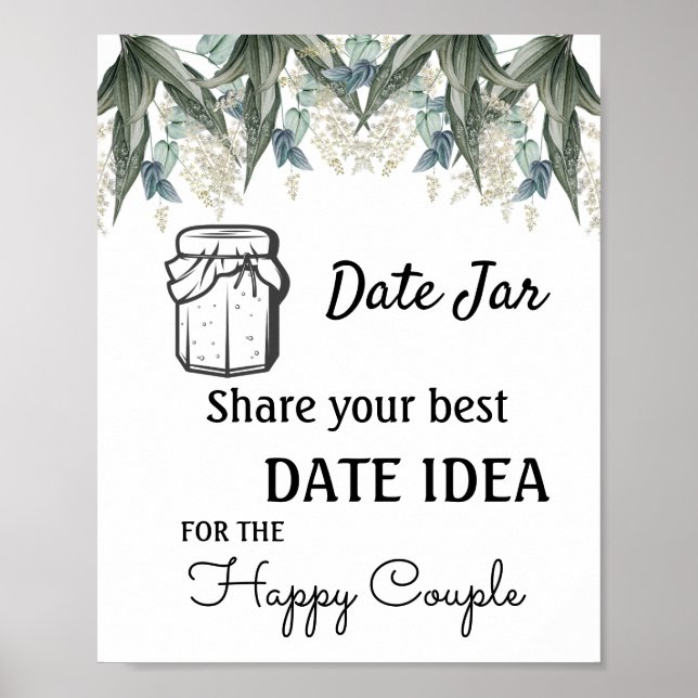 Poster Date Jar Flowers (Devant)