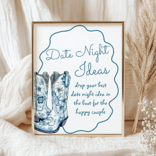 Poster Date Nuit Idées Chinoiserie Boots Fête des mariées