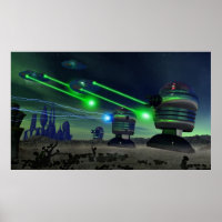 Poster d'attaque robotique