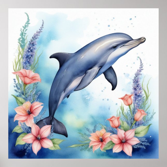 Poster Dauphin de mer (Devant)
