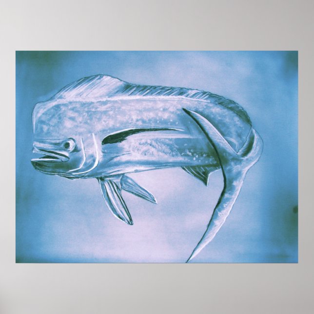 Poster Dauphin en mouvement (Devant)