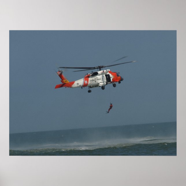 Poster Dauphin Eurocopter MH-65D. (Devant)
