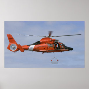 Poster Dauphin MH-65 de la Garde côtière