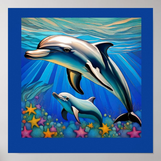 Poster Dauphins (Devant)