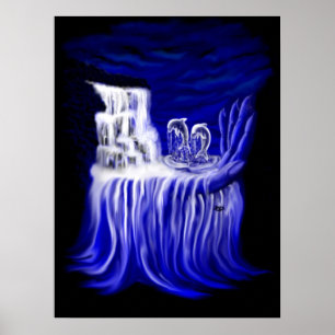 Poster Dauphins, Main du temps