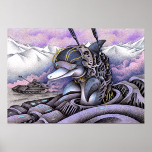 Poster Dauphins Militaires de Guerre