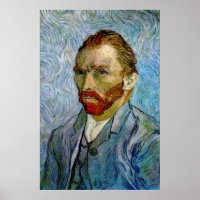 Poster d'auto-portrait Van Gogh