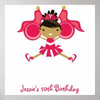 Poster d'autographe KRW Rose Pom-pom girl