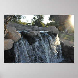Poster d'automne de l'eau Miniture