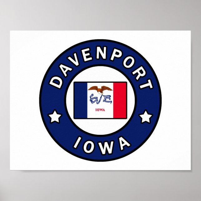Poster Davenport Iowa (Devant)