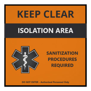 Poster d'avertissement Coronavirus personnalisable
