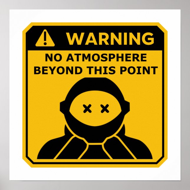 Poster d'avertissement d'atmosphère pour les ingén (Devant)