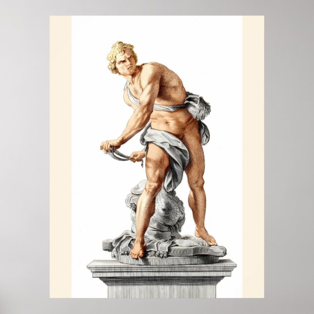Poster David de Bernini dans une gravure de Nicolas Dorig (Devant)