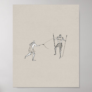 Poster David et Goliath - Bible de l'Ancien Testament