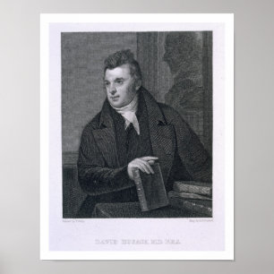 Poster David Hosack, engraved by Asher Brown Durand (1796