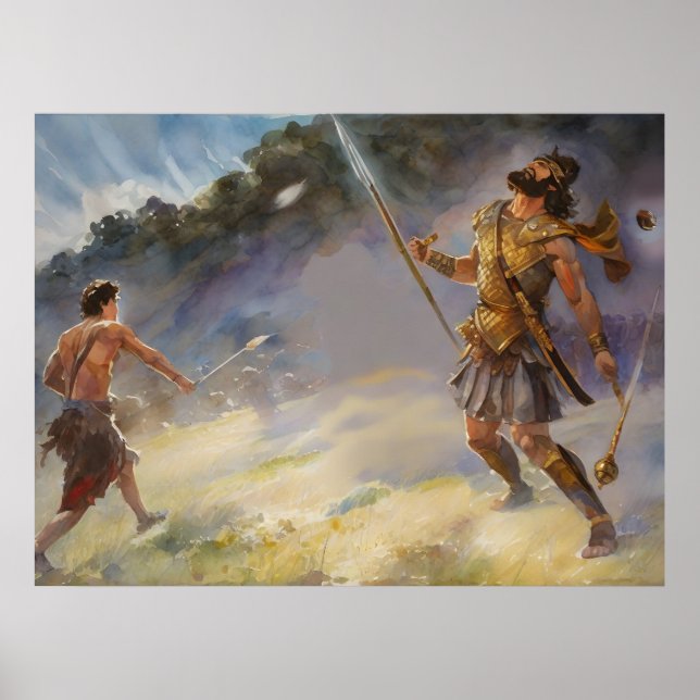 Poster David lutte contre Goliath (Devant)