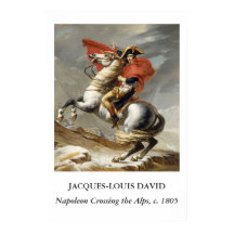 David – Napoléon franchissant les Alpes