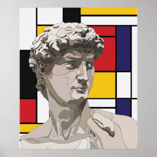 Poster David pop art