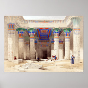 Poster David Roberts Grand Portico du Temple de Phila