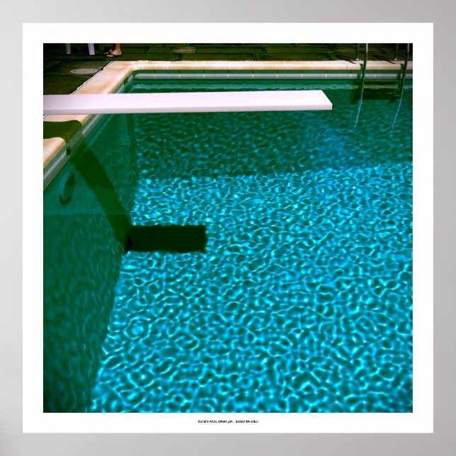 Poster DAVID'S POOL SERIES p09 - 3D Computer ART - 32x32 (Devant)