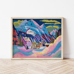 Poster Davos en hiver   Ernst Ludwig Kirchner
