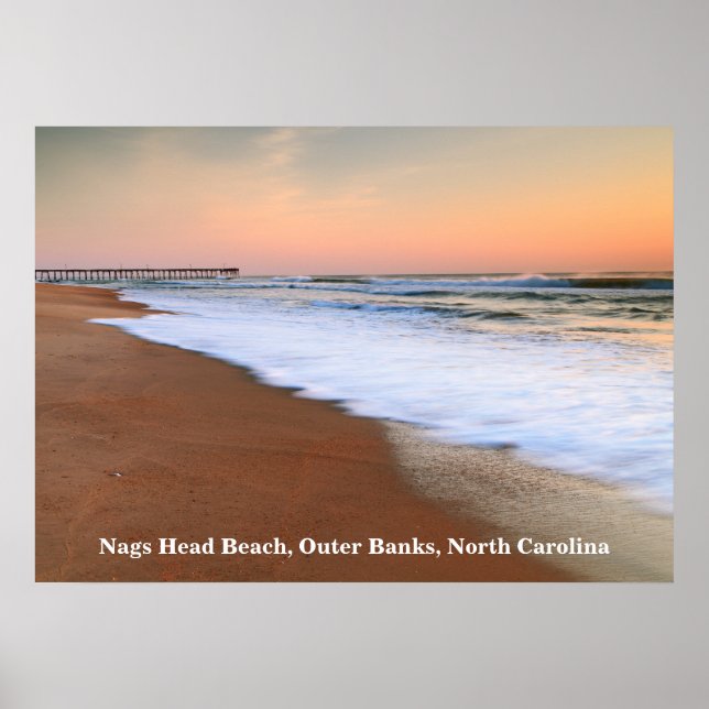 Poster Dawn Seascape at Nags Head Beach (Devant)