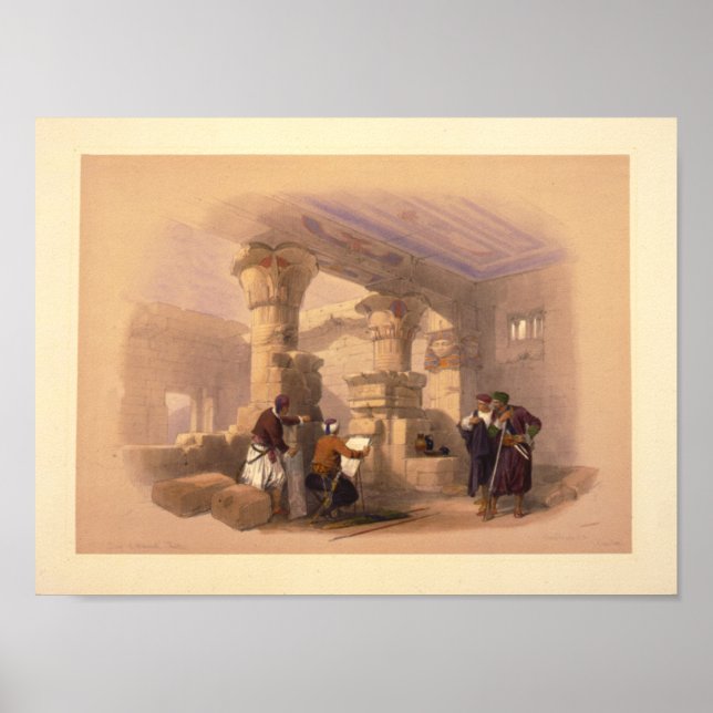 Poster Dayr el Medeeneh—Thebes (Devant)