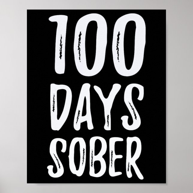 Poster Days Sober Félicitations Sobriété (Devant)