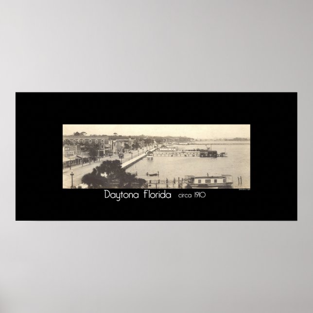 Poster Daytona Floride vers 1910 (Devant)