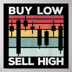 Poster Daytrading Acheter des chandeliers à faible valeur