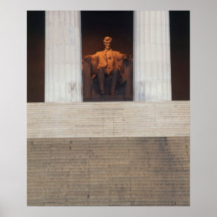 Poster DC des Etats-Unis, Washington, le Lincoln Memorial