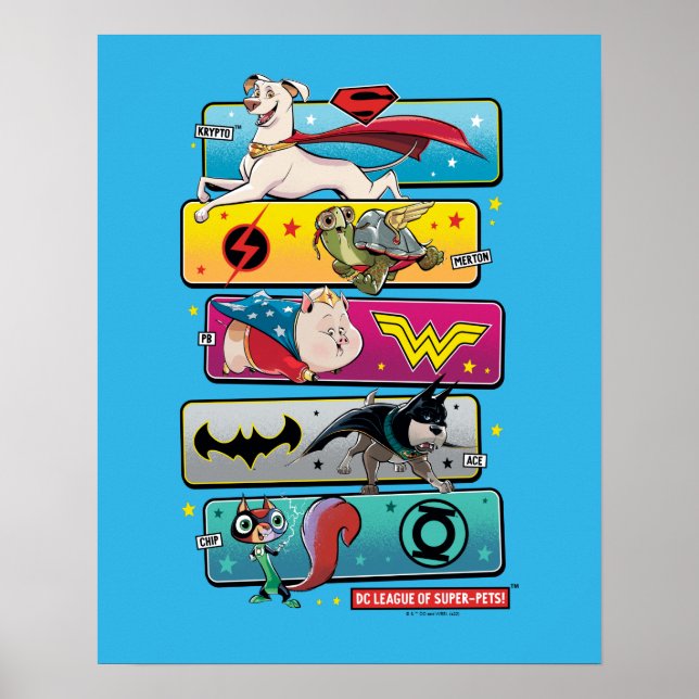 Poster DC League of Super-Pets Panels (Devant)