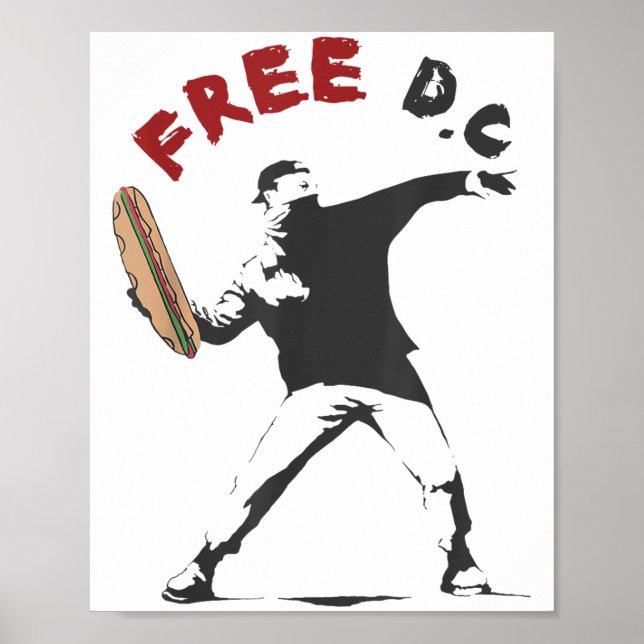 Poster Dc Sandwich Guy Gratuit Dc Washington Dc Sandwich (Devant)