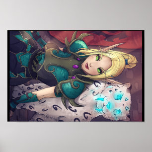 Poster de 16,5 po x 11 po Gigi & Frostbite