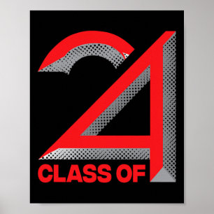 Poster De 2024 Shirt Graduation Lycée Colleg