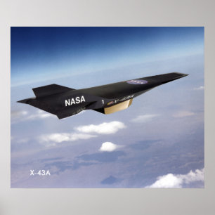 Poster de 20 po x 24 po X-43A Hypersonic Ramjet