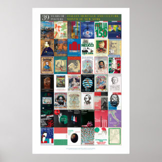 Poster de 39 ans de culture italienne