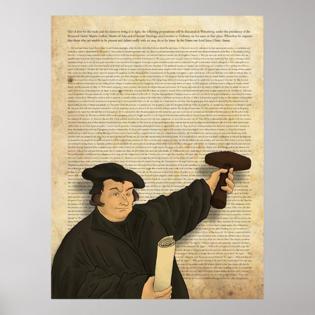 Poster de 95 Thèses (Devant)