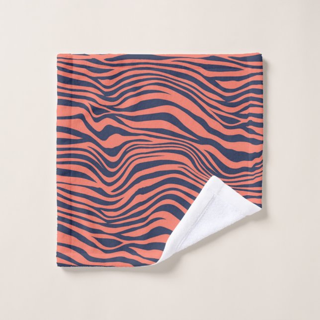 Poster de animal Coral Glamore Tiger Stripes (Gant de toilette)