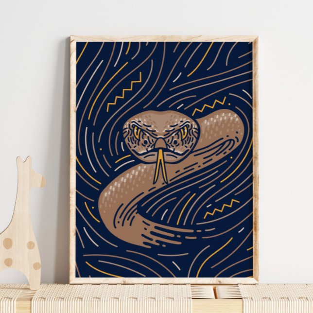 Poster de animal de serpent Zodiac | Impression de (Créateur téléchargé)