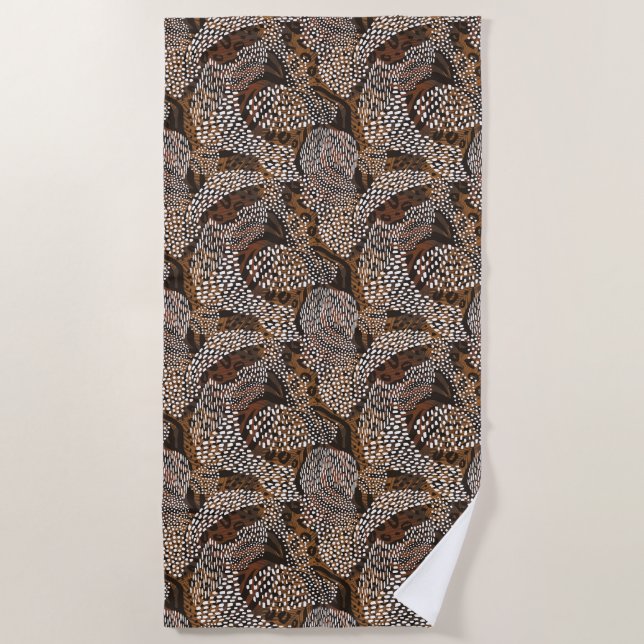 Poster de animal de serviettes de plage (Devant)