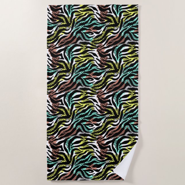 Poster de animal de serviettes de plage (Devant)