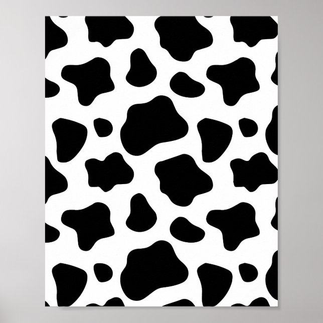 Poster de animal de vaches motif de points de vach (Devant)