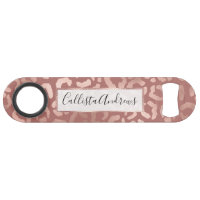 Poster de animal rose de léopard rose or Cheetah