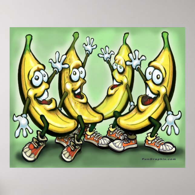 Poster de bananes (Devant)