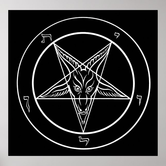 Poster de Baphomet - 2 pieds carré (Devant)