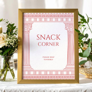 Poster de bar snack pour la soirée déesse