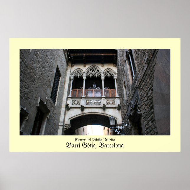 Poster de Barri Gotic Barcelona (Devant)