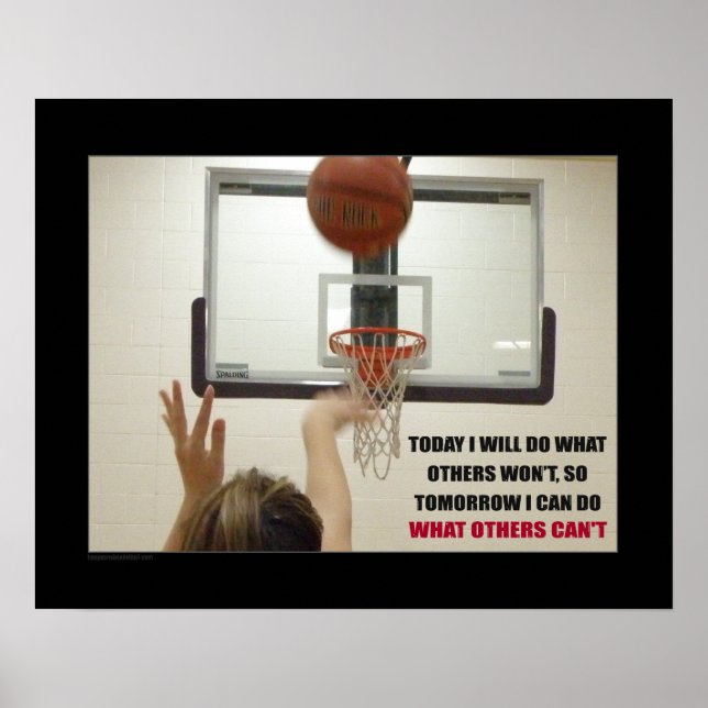 Poster de basket-ball #164 (Matte) (Devant)
